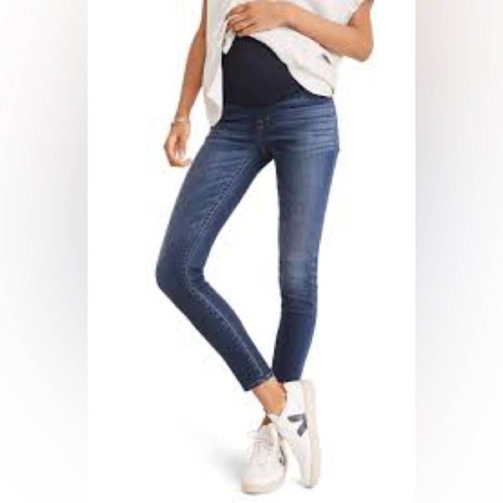 Madewell maternity over the bump skinny jeans